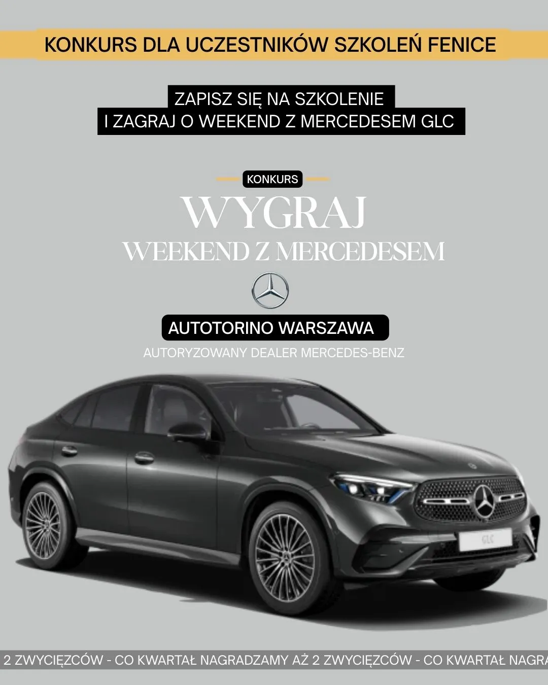 ZAPISZ SIE NA SZKOLENIE I WYGRAJ WEEKEND Z MERCEDESEM 